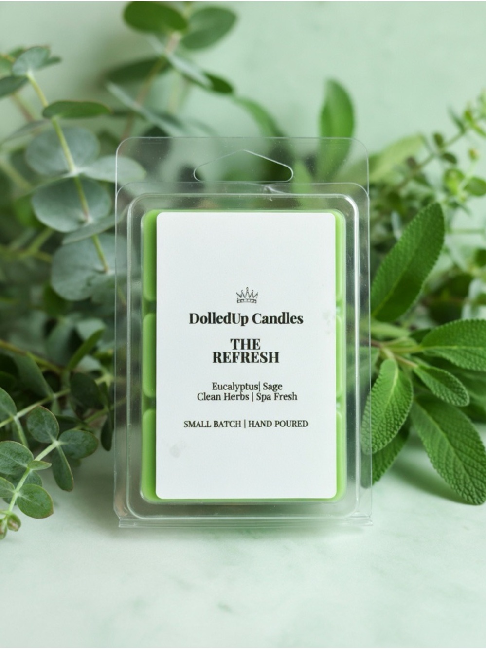 Refresh Eucalyptus & Sage Wax Melts | Handmade Soy Melts | Aromatherapy